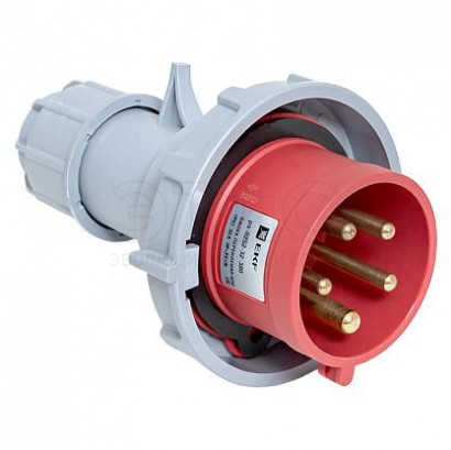 Вилка кабельная 32А 380В IP67 3Р+РЕ переносная